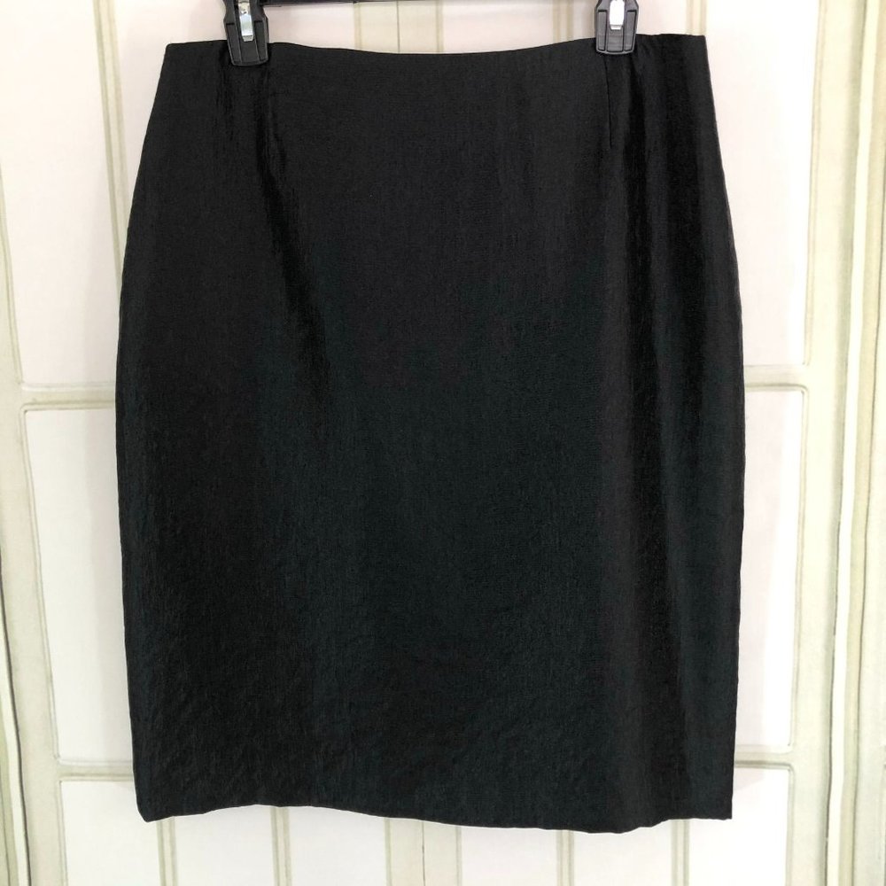 Alex Marie Knee Length Pencil Skirt Lined Career Black NWT  7A102